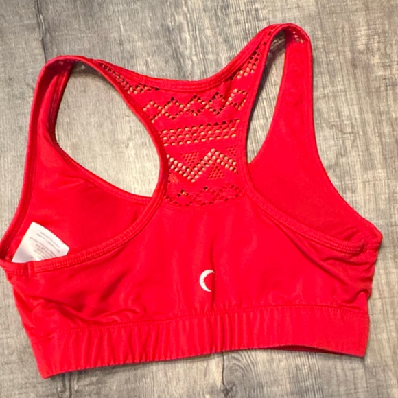 Zyia Active Red Bomber Bra-medium - Picture 3 of 4